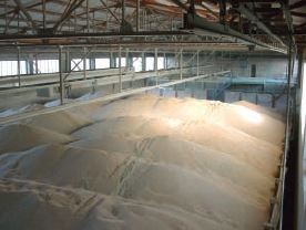 Bau einer Getreidehalle mit Trocknung